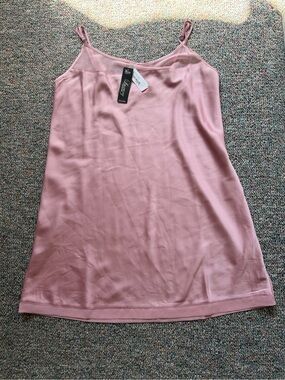 La Vie En Rose Blush Pink Satin Camisole